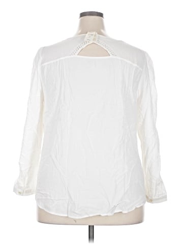 Ann Taylor LOFT 3/4 Sleeve Blouse (view 2)