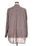 Caslon 100% Polyester Houndstooth Gray Long Sleeve Blouse Size 2X - photo 2