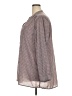 Caslon 100% Polyester Houndstooth Gray Long Sleeve Blouse Size 2X - photo 5