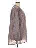 Caslon 100% Polyester Houndstooth Gray Long Sleeve Blouse Size 2X - photo 4