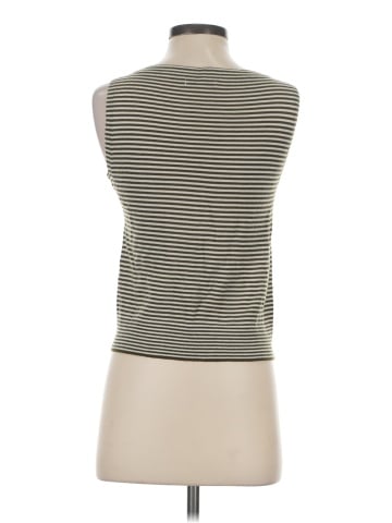 Madewell Boatneck Sleeveless Sweater Top in Stripe (view 2)