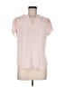 41Hawthorn 100% Polyester Pink Short Sleeve Blouse Size M - photo 1