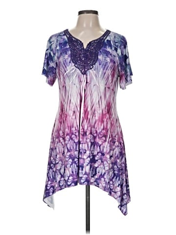 One World Short Sleeve Blouse (view 1)