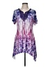 One World Purple Short Sleeve Blouse Size M - photo 1