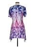 One World Purple Short Sleeve Blouse Size M - photo 2