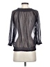 Zara Basic 100% Polyester Black 3/4 Sleeve Blouse Size XS - photo 2