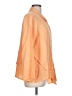 Comfy U.S.A. Color Block Orange 3/4 Sleeve Button-Down Shirt Size L - photo 4