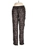 Element 100% Rayon Print Black Casual Pants Size L - photo 1