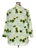 Tuckernuck 100% Polyester Floral Green 3/4 Sleeve Blouse Size XXL - photo 2