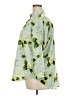 Tuckernuck 100% Polyester Floral Green 3/4 Sleeve Blouse Size XXL - photo 5