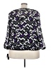 AGB 100% Polyester Purple 3/4 Sleeve Blouse Size 3X - photo 2