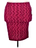 Lularoe Chevron-herringbone Burgundy Casual Skirt Size 24 - 26 - photo 1