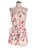 Angie 100% Rayon Floral White Romper Size L - photo 1