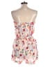 Angie 100% Rayon Floral White Romper Size L - photo 2