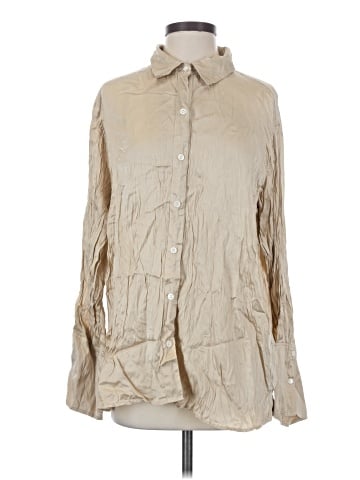 FRAME Long Sleeve Silk Top (view 1)