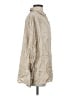 FRAME 100% Silk Metallic Tan Long Sleeve Silk Top Size S - photo 4