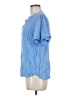 Well Worn 100% Viscose Blue Short Sleeve Blouse Size M - photo 5
