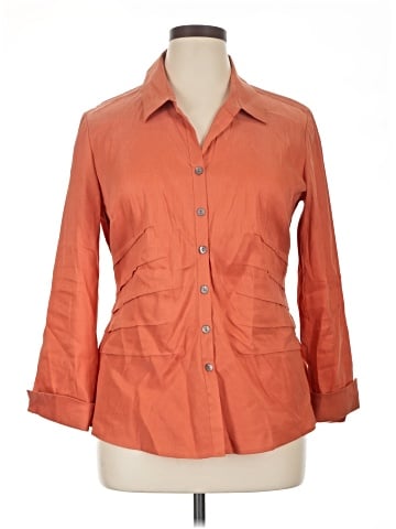 Zozo 3/4 Sleeve Button-Down Shirt (view 1)