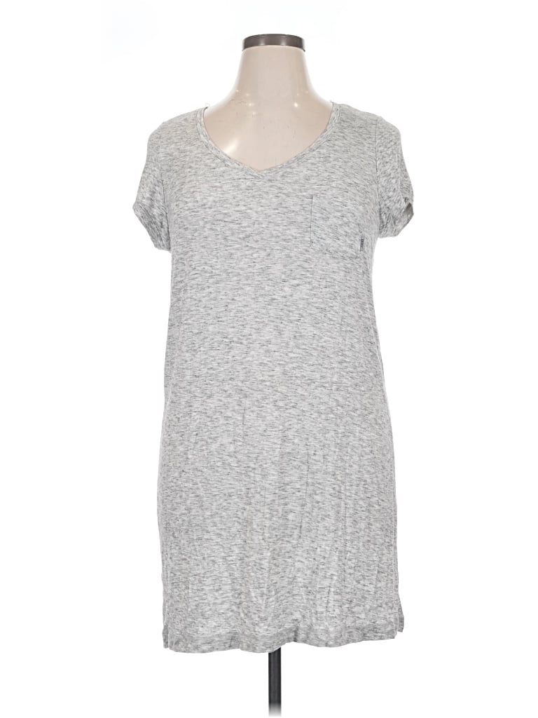 Pre-owned Dkny Short Sleeve T-shirt In Silver