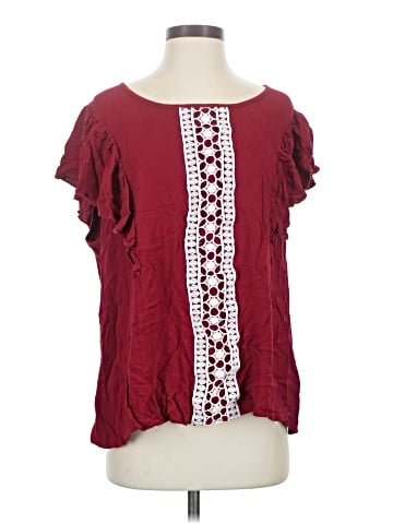 BLOOMCHIC Short Sleeve Blouse (view 1)