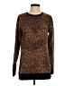 Lands' End Animal Print Brown Pullover Sweater Size S - photo 1