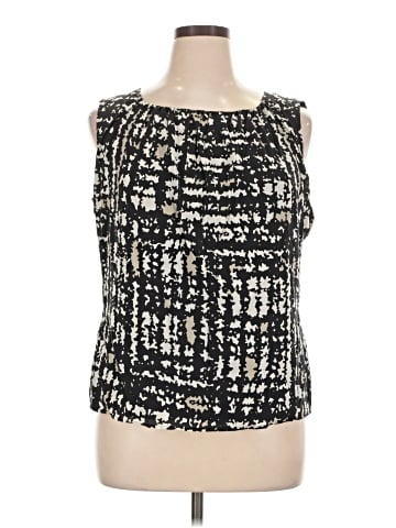 St. John Sleeveless Silk Top (view 1)