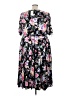 Torrid Floral Black Casual Dress Size 5X Plus (5) - photo 2
