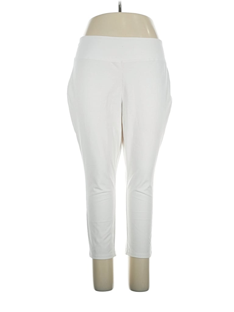 Pre-owned Women With Control Active Pants In Ivory