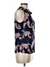 Laundry by Shelli Segal 100% Polyester Paisley Blue Sleeveless Blouse Size M - photo 4