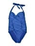 Forever 21 Solid Blue One Piece Swimsuit Size L - photo 1