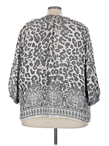 Como Blu 3/4 Sleeve Blouse (view 2)