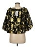 Flying Tomato 100% Polyester Gold 3/4 Sleeve Blouse Size M - photo 2