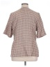 CB Houndstooth Brown Short Sleeve Blouse Size 16 (petite) - photo 2
