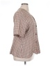 CB Houndstooth Brown Short Sleeve Blouse Size 16 (petite) - photo 4
