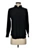 J.Crew 100% Silk Black Long Sleeve Silk Top Size 4 (petite) - photo 1