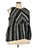 True Craft 100% Cotton Black Sleeveless Blouse Size 3X - photo 1