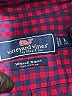 Vineyard Vines 100% Cotton Checkered-gingham Burgundy Long Sleeve Button-Down Shirt Size 16 - photo 3