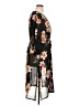 Siren Lily 100% Polyester Black Kimono Size 1X - photo 4