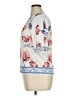 Talbots Ivory Short Sleeve Blouse Size XL - photo 5