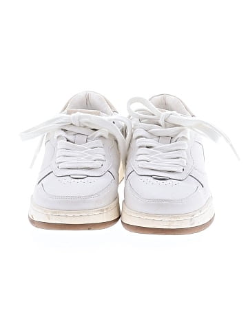 Madewell Court Sneakers in White Leather (view 2)