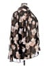 DR2 100% Polyester Floral Brown 3/4 Sleeve Blouse Size 3X - photo 4