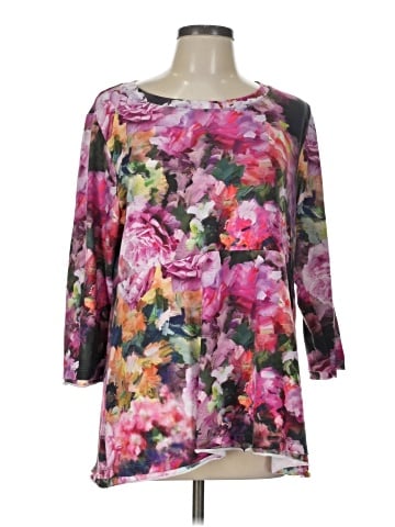 Soft Surroundings 3/4 Sleeve Top (view 1)