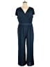 Lularoe Solid Blue Jumpsuit Size XL - photo 1
