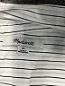 Madewell 100% Cotton Stripes Silver Short Sleeve Blouse Size XS - photo 7