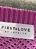 First Love Chevron-herringbone Purple Pullover Sweater Size M - photo 7
