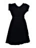 Lands' End 100% Polyester Solid Black Dress Size 8 - photo 2