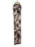 Cache 100% Polyester Print Silver Casual Pants Size 4 - photo 4