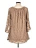 Win Win Tan 3/4 Sleeve Blouse Size L - photo 2
