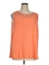 Vocal Orange Sleeveless Blouse Size XL - photo 1