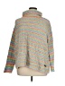 Peace Love World 100% Polyester Stripes Silver Turtleneck Sweater Size XL - photo 1
